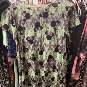 Lularoe XS Disney Carly Minnie Mouse Tie Dye